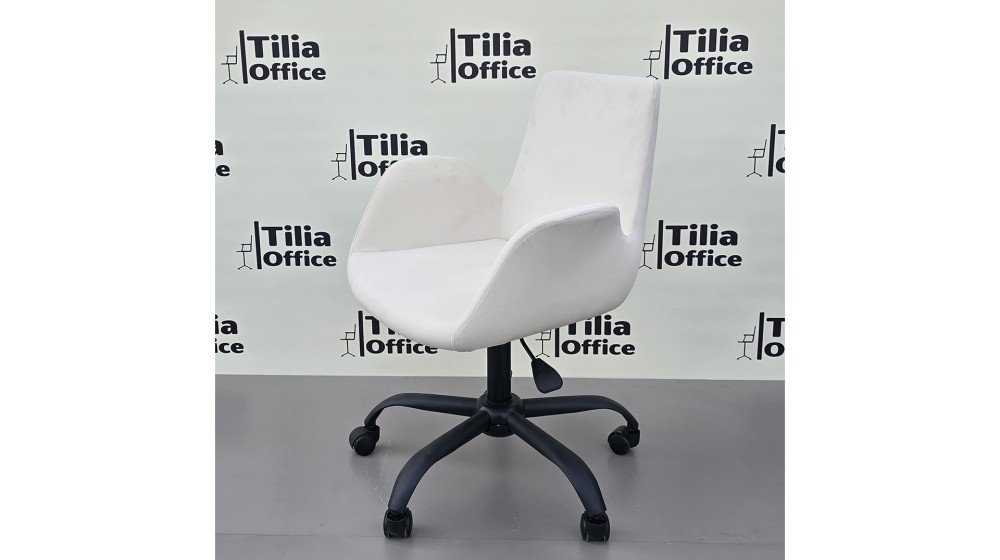 Maki Çalışma ve Çocuk Koltuğu Siyah Yonca Ayak Beyaz